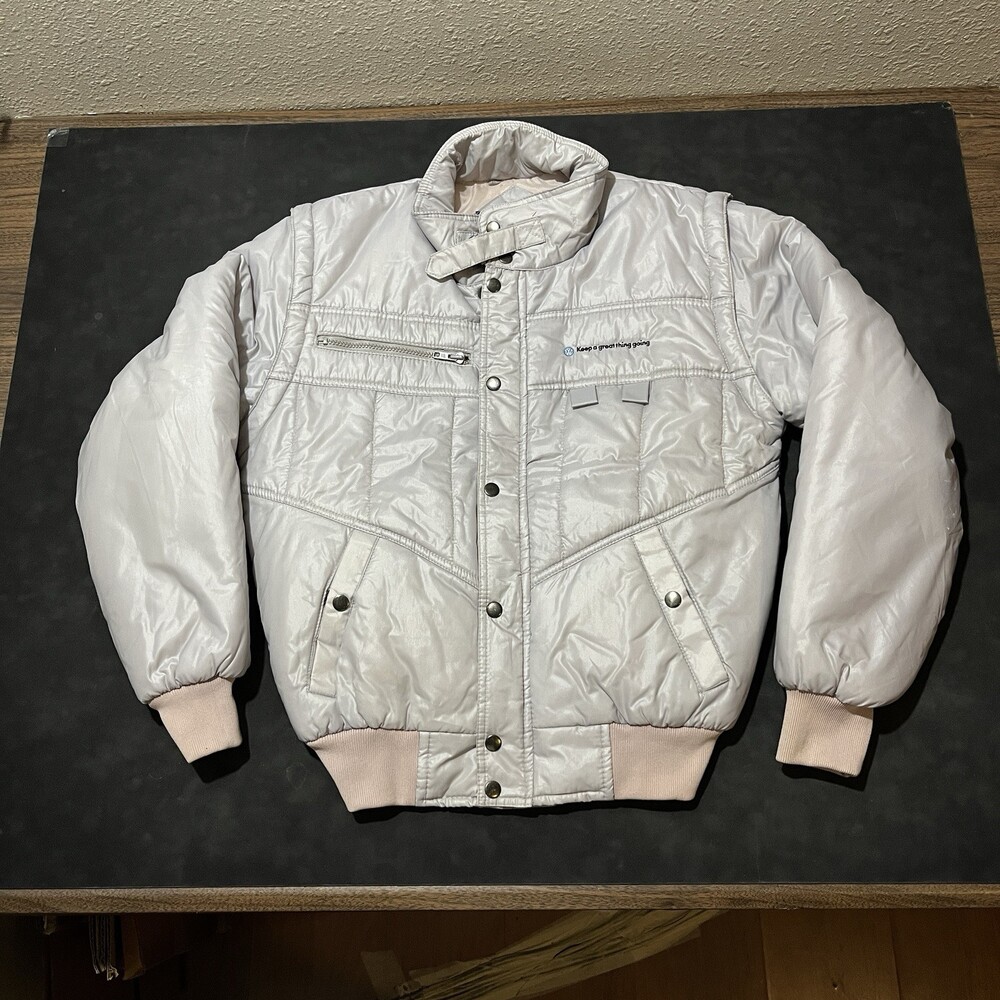 Vintage BMW Williams F1 Formula 1 Team Racing Jacket 1980s Bomber 70s Cafe Racer